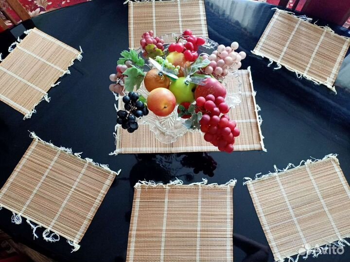 Набор салфеток из соломки. Вьетнам. 70-е г СССР