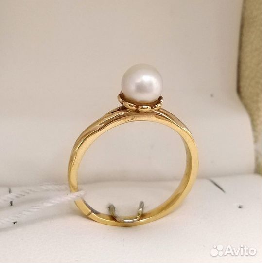 Кольцо / размер 18,5 / 3,34г / Золото585 / жемчуг