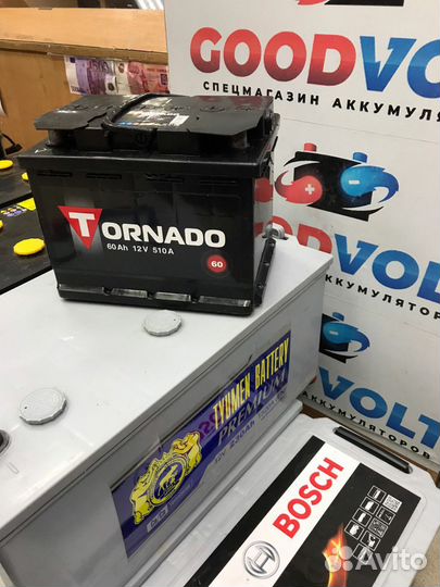 Аккумулятор новый tornado 60 А/ч
