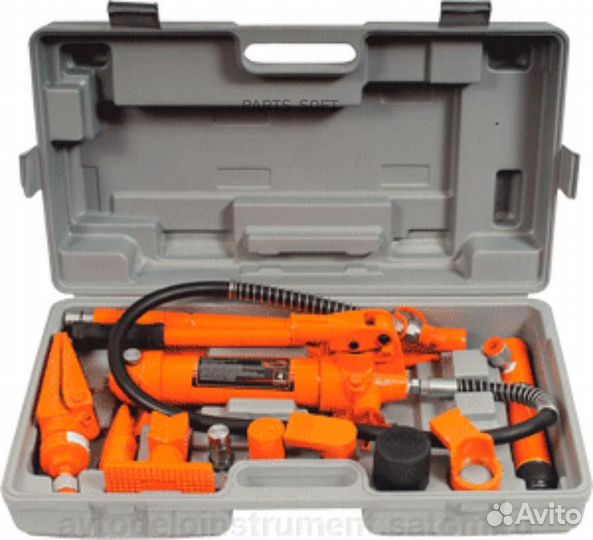 АВТОДЕЛО 43402 Набор гидроинструмента 4 т в пластмассовом кейсе
