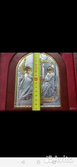 Новая серебряная икона Благовещения из Израиля