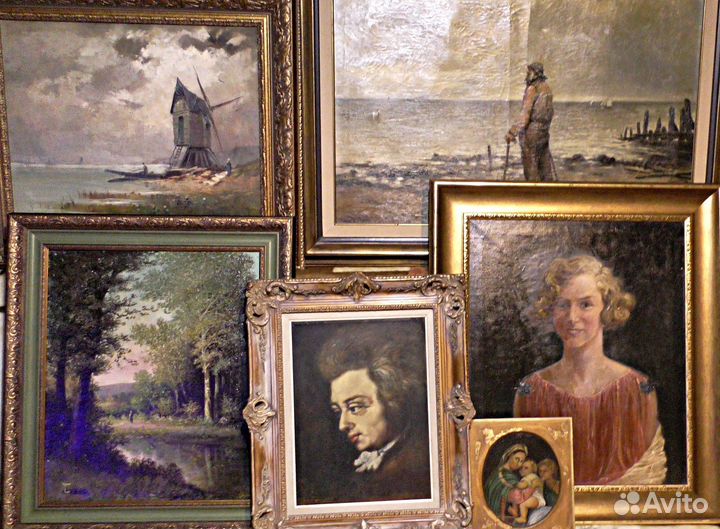 Предгорное озеро.Картина.Германия.Пейзаж.Живопись