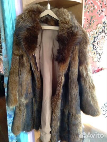 Шуба из енота