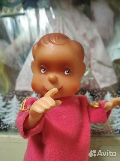 Винтажная заводная кукла-мальчик ГДР