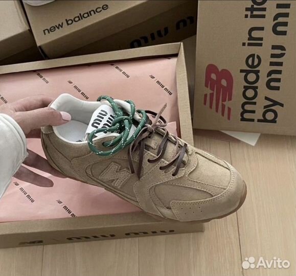 Кроссовки new balance 530 x miu miu