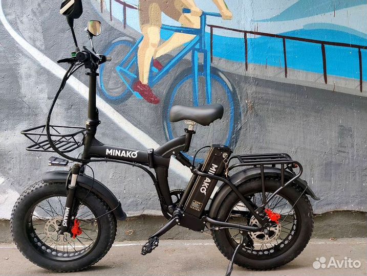 Электровелосипед minako F10 mini складной