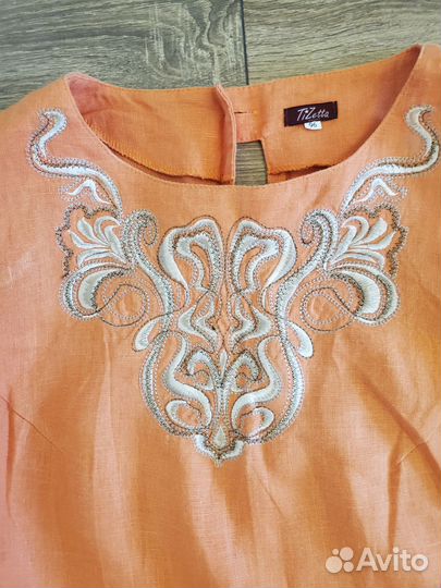 Льняное Платье