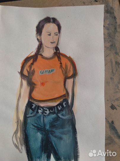 Картина девушка