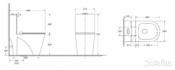 Унитаз WeltWasser WW Welzbach 001GL-WT