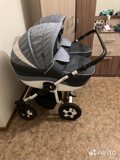 Продам коляску для двойни indigo duo 3 в 1