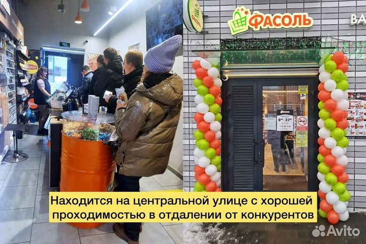 Действующий магазин продуктов 