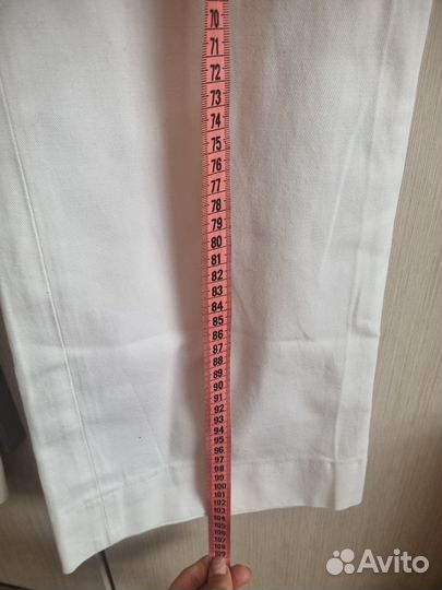 Брюки белые клеш