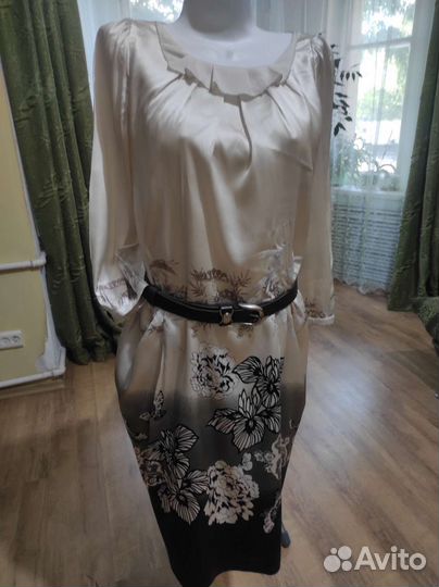 Платье шёлковое новое размер М 44-46
