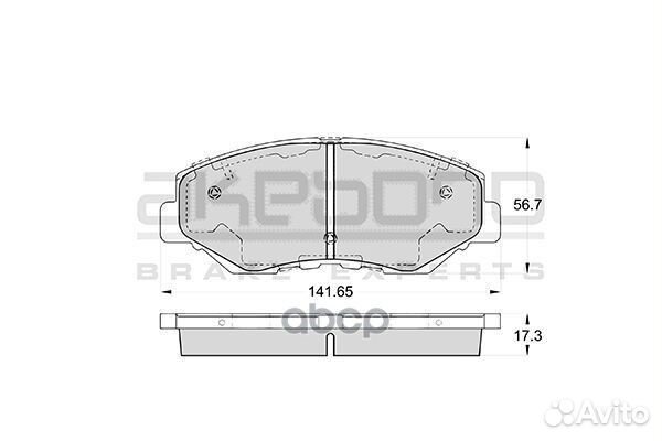 Колодки тормозные дисковые передние подходят дл