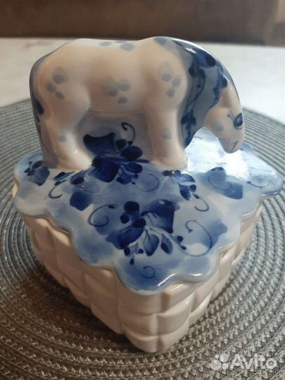 Шкатулка гжель 