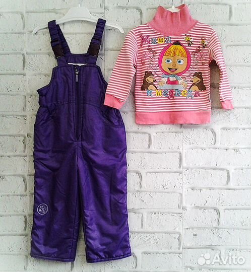 Вещи на девочку р.86-92 пакетом (11 шт.)