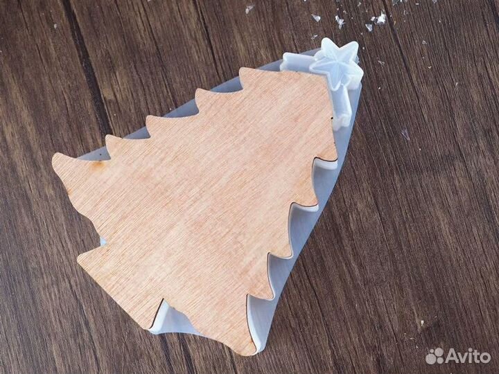 Силиконовый молд, силиконовая форма Елка