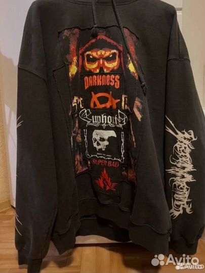 Vetements Metal Patch Hoodie