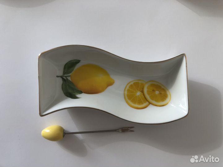 Блюдо для оливок с вилочкой 15 см