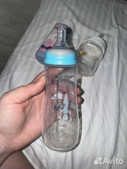 Бутылочка canpol babies baby GO присыпка пустышка