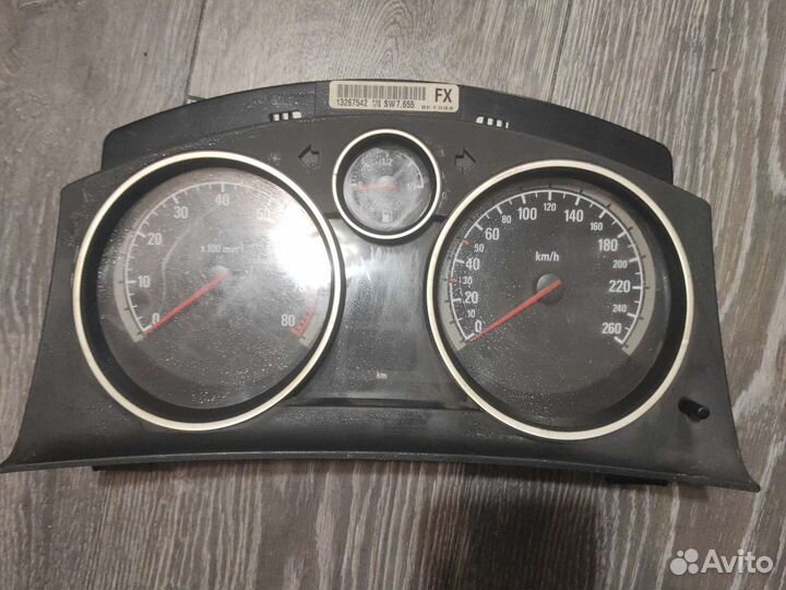 Щиток приборов opel astra h