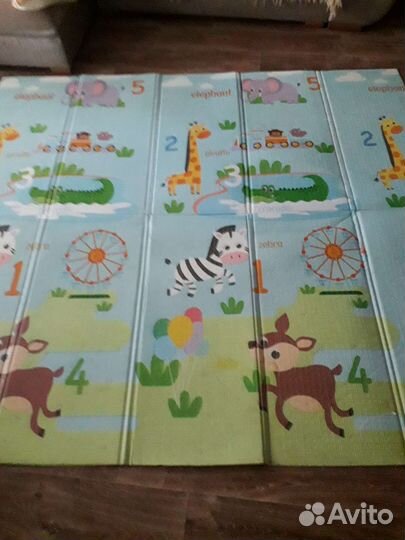 Детский коврик для ползания 180 200