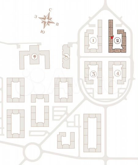 2-к. квартира, 61,6 м², 1/4 эт.