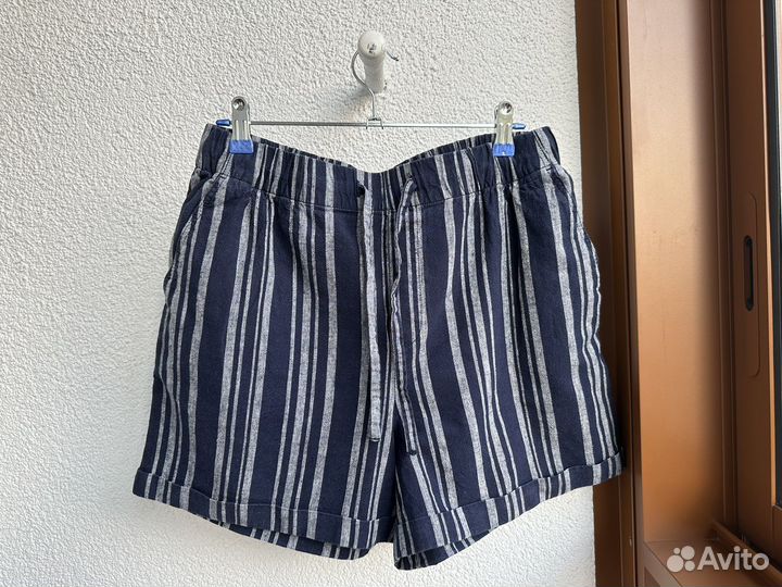 Льняные шорты uniqlo женские