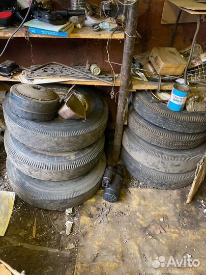 Новая резина, колеса, Штампованные диски газ 21