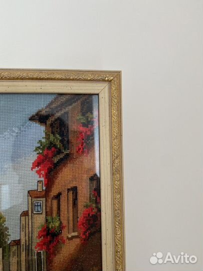 Картина вышитая крестом ручная работа