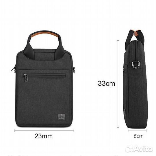 Сумка wiwu для планшета и macbook 13.3 black