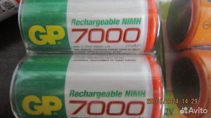 Аккумуляторы, батарейки GP 7000 mAh