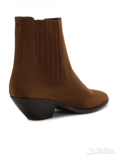 Замшевые казаки челси Saint Laurent размер 40,5