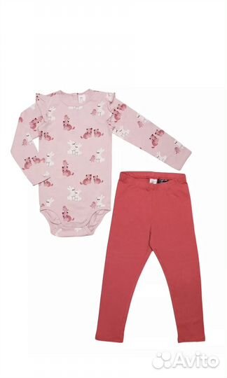 Комплект новый боди и леггинсы H&M, р.92