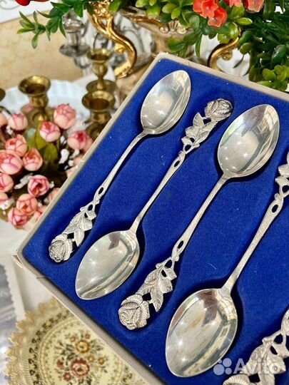 Чайные ложки Винтаж Посеребрение