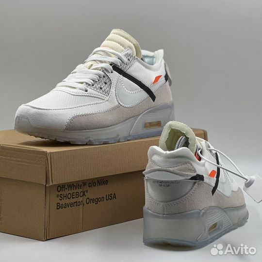 Кроссовки Nike Air Max 90 & Off-White White