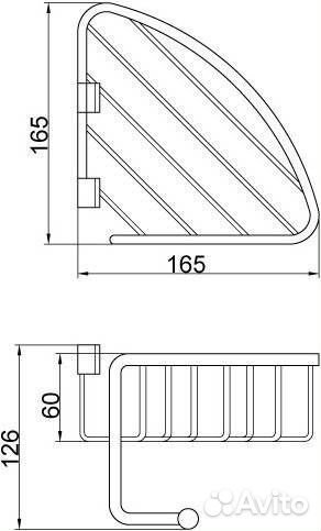 Полка Veragio Basket VR.GFT-9057.BR бронза