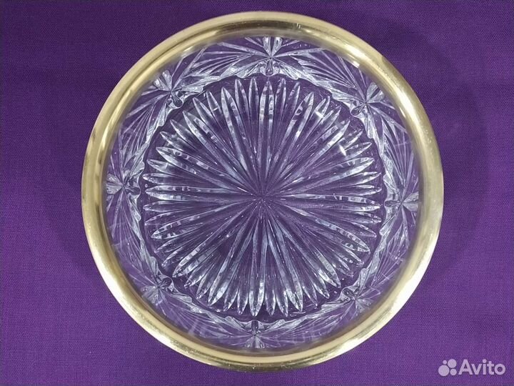 Хрустальная салатница/конфетница, СССР