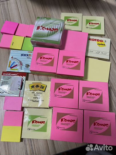 Стикеры для заметок с клеевым краем цена за все