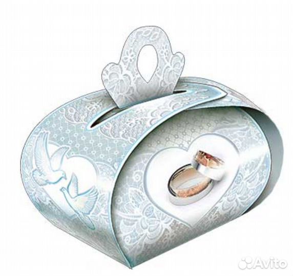 Свадебная коробочка бонбоньерки