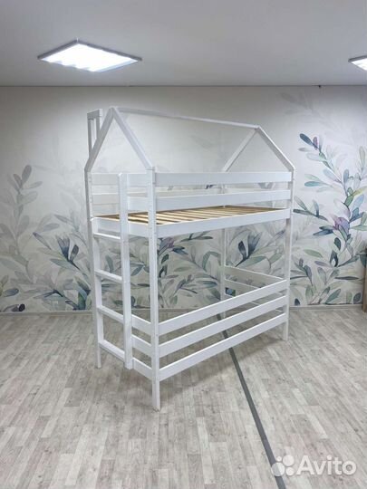 Кровать чердак домик детская