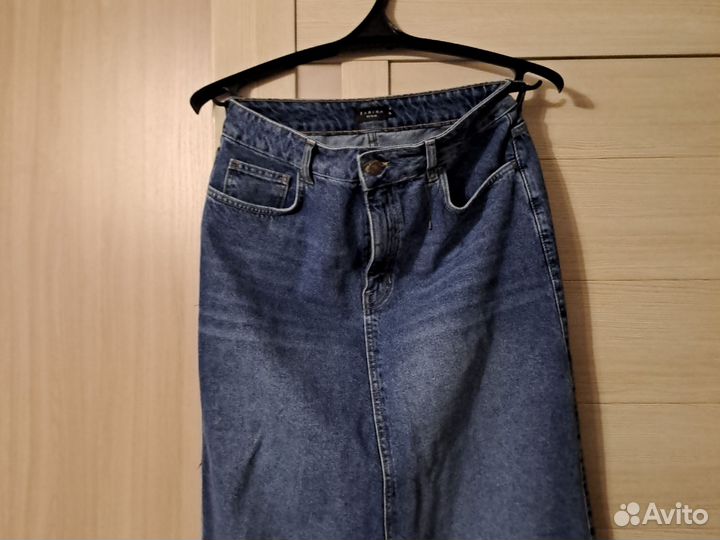 Джинсовая юбка длинная 48 50