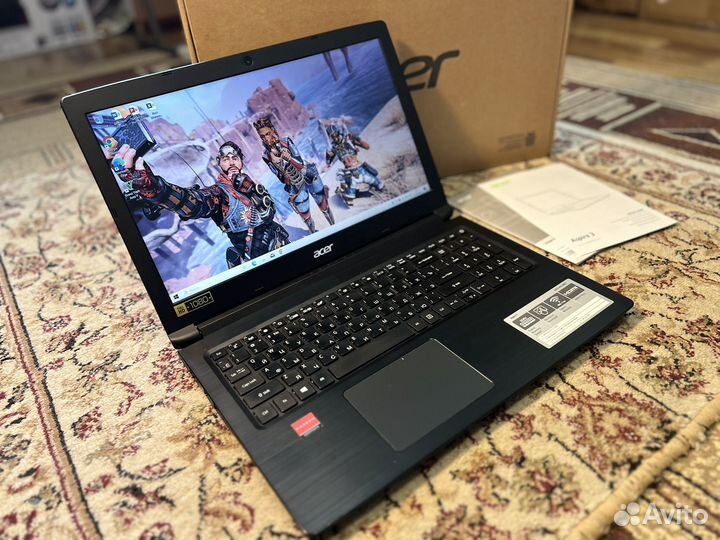 Игровой Ноутбук Acer Ryzen 5-3500u/12гб/R530/Vega8