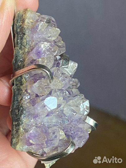 Друза аметиста кулон