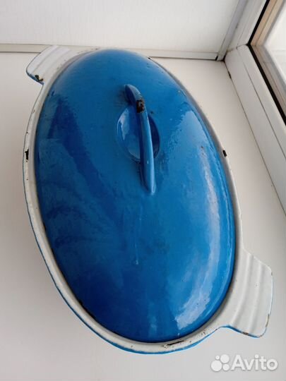 Утятница чугунная СССР (казан, кастрюля чугунная)