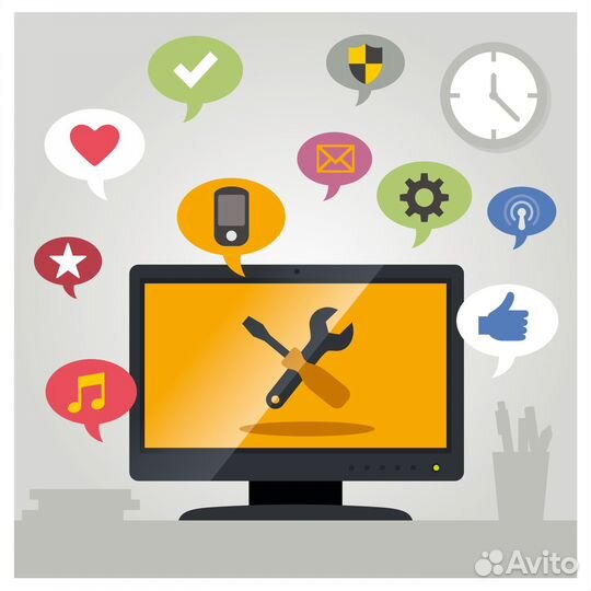 Ремонт и настройка компьютеров, установка Windows