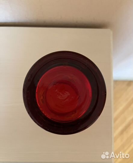 Ваза для цветов хрустальная красный май