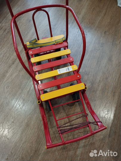 Санки с большими колесами