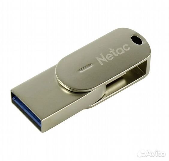 Флешка 32GB Netac USB 3.2 + Type-C (Metall)