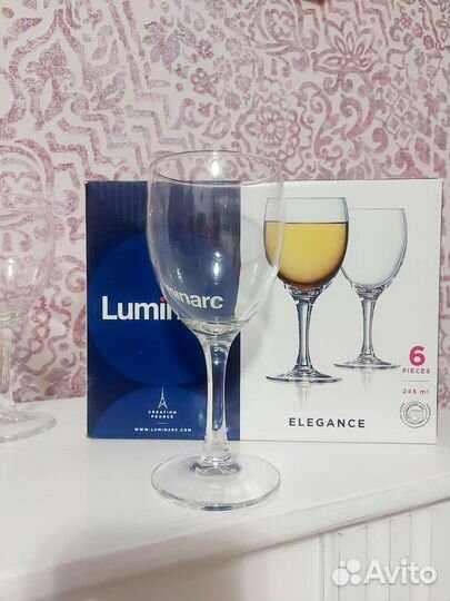 Новый набор бокалов для вина (6шт)